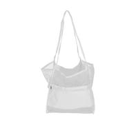 Yosoo Health Gear Borsa da Spiaggia in Mesh, 35x55x17 Cm, Donna in Tessuto Oxford Borsetta per Spalle, Tote per Viaggi in Piscina per Le Vacanze in Spiaggia Essenziali (White)