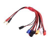 Yosoo Health Gear Cavo di conversione batteria, cavo di ricarica a banana 8 in 1, batteria Lipo 8 in 1 Spina di ricarica multipla Converti linea di cavi per caricabatterie IMAX B6