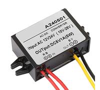 Yosoo Health Gear Convertitore AC DC 12V 24V a DC 5V 3A 5A IP67 Modulo (1A)
