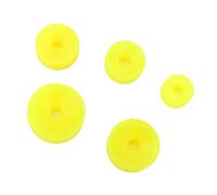 Yosoo Health Gear Cuscinetto Porta Movimento per Orologio in Gomma da 5 Pezzi - Dimensioni Assortite per la Riparazione di Precisione Dell'orologio (YELLOW)