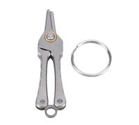 Yosoo Health Gear Forbici per Tagliacapelli per Naso in Lega di Ti, Portachiavi, Mini Strumento per la Cura del Viso per Uomini e Donne, con Design Leggero e Resistente, Baffi, Sopracciglia,