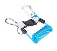 Yosoo Health Gear Keep Diving Anti Perdita Bobina a Molla Cordino di Sicurezza Strumento di Emergenza con Clip in Acciaio a Sgancio Rapido Perso per Perdita della Cinghia Clip a Prova di Corda