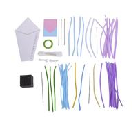 Yosoo Health Gear Kit Artigianale per Bouquet Floreale Fai-da-te, Steli in Ciniglia Multicolore, Composizione con Istruzioni, per Bambini Dai 3 Anni in su (A10)
