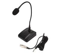 Yosoo Health Gear Microfono con Conferenze di Microfono Condensatore a Collo di Cigno, Microfono Cablato Desktop Professionale per Lezioni di Incontri di Trasmissione di Conferenze, Microfono con