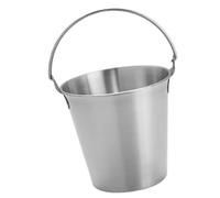 Yosoo Health Gear Mini Secchiello per il Ghiaccio in Acciaio Inox, Piccolo Secchiello per Bevande, 11 X 10,5 X 8 Cm, con Maniglia Anti-groviglio, Refrigeratore per Vino per Uso Alimentare, per Bar,