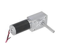 Yosoo Health Gear Motoriduttore a Vite Senza Fine Riduttore in Acciaio Rame Ottone DC12V DC24V Mini Motore Elettrico Autobloccante 8 X 51mm Albero Tipo D per Controllo Automazione Azionamento (DC12V