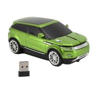 Yosoo Health Gear Mouse da Gioco Wireless a 2,4 GHz a Forma di Auto, 1600 DPI Ottico, Design 3D Sportivo, Ergonomico, Senza Fili con Ricevitore USB, Compatibile con PC e laptop. (GREEN)