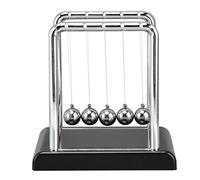 Yosoo Health Gear Newtons Balance Pendulum 5 Palline, Classico Swing Newton Bilanciamento della Scienza Scienza Fisica Decorazione Scrivania Swing Bilancia (fondo nero)