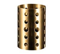 Yosoo Health Gear Porta Bacchette in Acciaio Inossidabile, Coccio per Utensili da Ispessito con Fori di Scarico, Design Accentuato per Utensili e Forbici