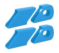 Yosoo Health Gear Protezione Pedivelle Crank Protector 4pcs Bike Crank Protection Manicotti per Bicicletta Manicotti per Stivali Protezione Antipolvere per Mountain Bike, Blu