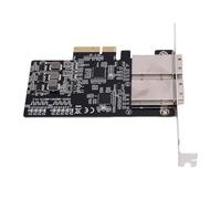 Yosoo Health Gear Scheda Controller Scheda Adattatore da PCIe a SAS PCB in Metallo da 5 Gbps Doppie Porte 8 Indicatori LED di Supporto unità 5 modalità per Espansione di Archiviazione Server Desktop