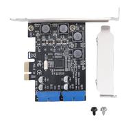 Yosoo Health Gear Scheda USB 3.0 PCI Express a Dual Dual 19 PIN CONNETTORE DI ESPANSIONE SUPERSPEAD 5GBPS E USBIII Controller Adattatore Finestra 10, 8, 7, per Computer Desktop