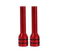 Yosoo Health Gear Serratura per perno della portiera dell'auto, 2Pcs Copertura perni della manopola della manopola della serratura della porta interna in alluminio del c(Rosso)