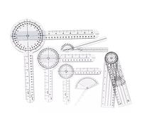 Yosoo Health Gear Set di Goniometri Medici, Strumenti di Misurazione Multi -dimensione del Righello in PVC Trasparente 6pc per Applicazioni Ortopediche e Artigianali