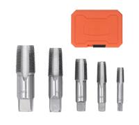 Yosoo Health Gear Set di Rubinetti del Tubo NPT, 5 Pezzi di Threading di Threading in Acciaio Carbone 3/4 1/2 3/8 1/4 1/8 Pollici per Collegamenti di Raccordo per Tubi