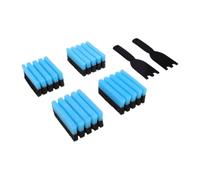 Yosoo Health Gear Set di Spugne e Raschietti per la Pulizia della | Kit da 6 Pezzi con 4 Spugne e 2 Raschietti, Scanalatura da 0,44 Pollici, Nylon Resistente Al Calore Fino a 400 °F, Lavabile
