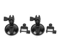 Yosoo Health Gear Staffa a Ventosa da 2 Pezzi Supporto a Ventosa GPS ABS 65 Mm Supporto DVR Girevole a 360 Gradi con Testa a Sfera da 16 Mm per Guida Videoregistratore Parabrezza Cruscotto (Testa a