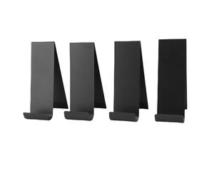 Yosoo Health Gear Stand per Display in Brochure in Metallo da 4 Pacchetti, Organizzatore di Letteratura da Tavolo Verticale per Negozi e Fiere, Supporto per Volantini per Controsoffitto Nero per