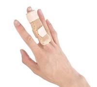Yosoo Health Gear Stecca per Dito Regolabile, Tutore per Distorsione del Dito Stecca con Supporto per Dito con Barra in Alluminio Incorporata, Stecche per Dito a Scatto per Anulare Medio Dita Rotte