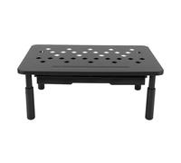 Yosoo Health Gear Supporto per Computer in Metallo con Cassetto, 3 Altezze Regolabili Ventilate, Cuscinetto da 20 Kg, per Stampante Portatile Organizer da Tavolo (BLACK)