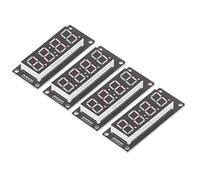 Yosoo Health Gear Tubo Digitale a 4 Cifre, Modulo PCB TM1637 Modulo Display Digitale a 4 Cifre 0,56 Pollici 5 V Scheda Orologio a 7 Segmenti con 2 Pin I O per Progetti di Apprendimento di (Rosso