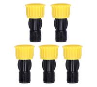 Yosoo Health Gear Ugello di Spruzzo con Filettatura Maschio G3/8 da 5 Pezzi, Spruzzo Dritto a 4 Fori per Irrigazione di Fiori in Serra da Giardino, Ugelli in Plastica Affidabili con Distribuzione