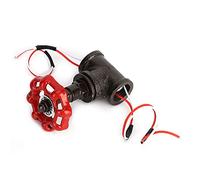 Yosoo Health Gear Valvola di Arresto Steampunk retrò G1/2in Interruttore della Luce con Filo per Lampada da Tavolo Vintage Interruttore della Lampada del Tubo dell'acqua, 3A 120V 5A 12V, 1,77x3,15