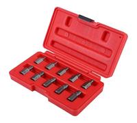 Yosoo Kit Estrattore Viti 10 Pezzi, Set Rimozione Prigionieri Easy Out, per Prigionieri, Bulloni e Perni Danneggiati Dalla Ruggine, Set Estrattori Testa Esagonale Multi-spline, Rimozione Bulloni