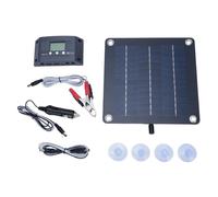 Yosoo Kit Pannello Solare Monocristallino 20W con Regolatore MPPT, Alimentazione Portatile per Auto, e Caravan, Include Cavi di Collegamento