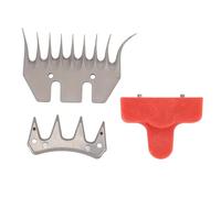 Yosoo Lame di Ricambio per Tosatrici per Pecore, 2PCS in Acciaio Inossidabile con Denti Curvi 9T e Denti Dritti 4T per la Tosatura di Pecore, Alpaca, Capre e Agnelli