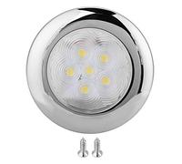 Yosoo Luci Interne per Barche, Luce di Cortesia LED Interno/Esterno Luce Passerella Luce Bianca 12V DC 6 Pezzi Yacht Marine Boat per Barche RV Camper Luci Cabina Barca Sigillate (ITC)