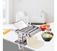 Yosoo Macchina per Fare la Pasta Domestica, Macchina per Fare le Tagliatelle in Acciaio Inossidabile con Larghezza Regolabile per Piatti di Pasta Fatta in Casa, Arrotolare e Tagliare Sforzo per