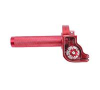 Yosoo Manopola Acceleratore per Moto, Sostituzione Rapida Cavo Acceleratore in Lega di Alluminio CNC da 22 Mm per KLX CR CRF EXC XR CRF50 CRF230 50 110 125 230 250 (rosso)