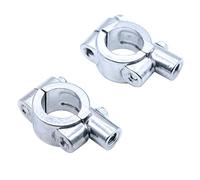 Yosoo Mintegro del Supporto per Supporto Specchio Manubrio, 2 Pezzi 10 Mm Filettatura in Alluminio Motociclistico per Specchi Laterali Posteriori per Le Motociclette ATV Scooter