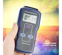 Yosoo Misuratore di Energia Solare, Misurazione della Luce Solare, Misurazione Stabile e di Lunga Durata, Due Opzioni di unità, Funzione di Mantenimento del Valore Massimo, per Test sull'Energia,