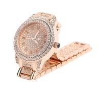 Yosoo Orologio da Donna, Elegante Orologio Al Quarzo con con Numeri Romani, Design Luminoso, Materiale in Lega con Dimensioni Sottili, per Viaggi in Ufficio per Feste