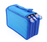 Yosoo Oxford - Portacolori a più livelli per 72 matite colorate per il make-up, tasca per pennelli, astuccio con grande capacità