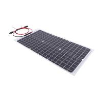 Yosoo Pannello di Ricarica Solare da 30W, Produzione di Energia Ad Alta Efficienza, Caricatore Solare Semi Flessibile e Leggero con Versatile compatibilità in Uscita 18V, Facile da Usare e