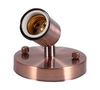 Portalampada Multiplo Ruotabile Convertitore Adattatore Lampadina Presa Luce LED Base Flessibile per Lampadine LED (Colore : Red bronzo)