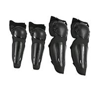 Yosoo Protezioni per Ginocchia e Stinchi per Moto, Set 4 Pezzi di Protezioni per Gomiti e Gambe per Motocross, Mountain Bike