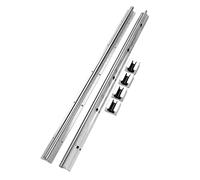 Yosoo SBR16-750mm Guida per Albero di Scorrimento Lineare, Acciaio Al Carbonio, Grado Industriale, Rivestimento Protettivo Durevole, Tenuta del Cursore Regolabile per Frese CNC Torni, Guida per