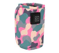 Yosoo Scaldabiberon USB, Scaldabiberon Portatile Viaggio, Regolazione della Temperatura a 3 Livelli, Design Flessibile con Gancio e Anello per Bottiglie di Diverse Dimensioni, Calore Personalizzato