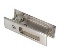 Yosoo Serratura a Scorrimento Gettatura in Lega di Zincola Cornice per Porta Scorrevole per la Porta dell'armadio del Balcone da Bagno con Facile Installazione di 35-40 Mm di Spessore (Serratura