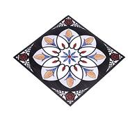 Yosoo Set di 10 piastrelle autoadesive quadrate autoadesive in PVC, diagonale piastrelle per pavimenti, adesivi da parete, vintage, 3D, decorazione per la casa, cucina, 12 cm x 12 cm (#05)