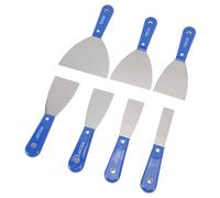Yosoo Set di 7 Spatole Raschianti, Spatole in Acciaio Al Carbonio con Borsa Portaoggetti, Raschietti da 1 a 5 Pollici per Riparazione del Cartongesso, Rimozione della Vernice e