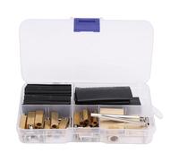 Yosoo Set di Connettori per Cavi da 25 Pezzi, Connettori per Cavi in ottone con Guaina Termorestringente, Ideali per Cablaggi 5 AWG, 10 AWG, 12 in Progetti Automobilistici Ed Elettrici