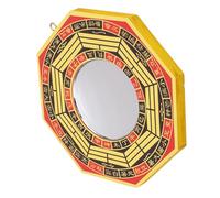 Yosoo Specchio Concavo Bagua, Benedizioni Tradizionali, Invito Ricchezza, Protezione all'aperto, Specchio del Feng Shui per la Vita e gli Affari con Fortuna Culturale, Antichi Simboli del (Specchio