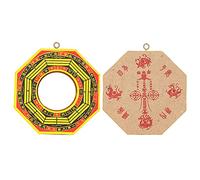Yosoo Specchio Concavo Bagua, Benedizioni Tradizionali, Invito Ricchezza, Protezione all'aperto, Specchio del Feng Shui per la Vita e gli Affari con Fortuna Culturale, Antichi Simboli del (Specchio
