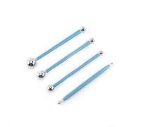 Yosoo 4 PCS Sfera in Acciaio Inox dello Stilo Torta Kit di Stampaggio Plastilina Strumento per Scultura in Ceramica