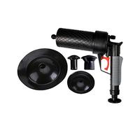 Yosoo - Sturalavandini professionale, pompa a vuoto, in plastica, pistola con ventosa, per WC e Déboucheur Noir